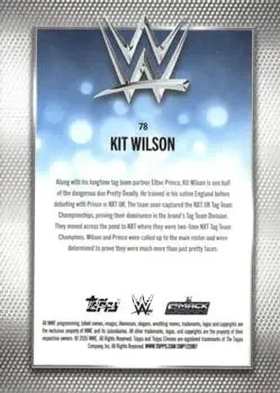 2026 Topps Chrome WWE #78 - Kit Wilson - Back