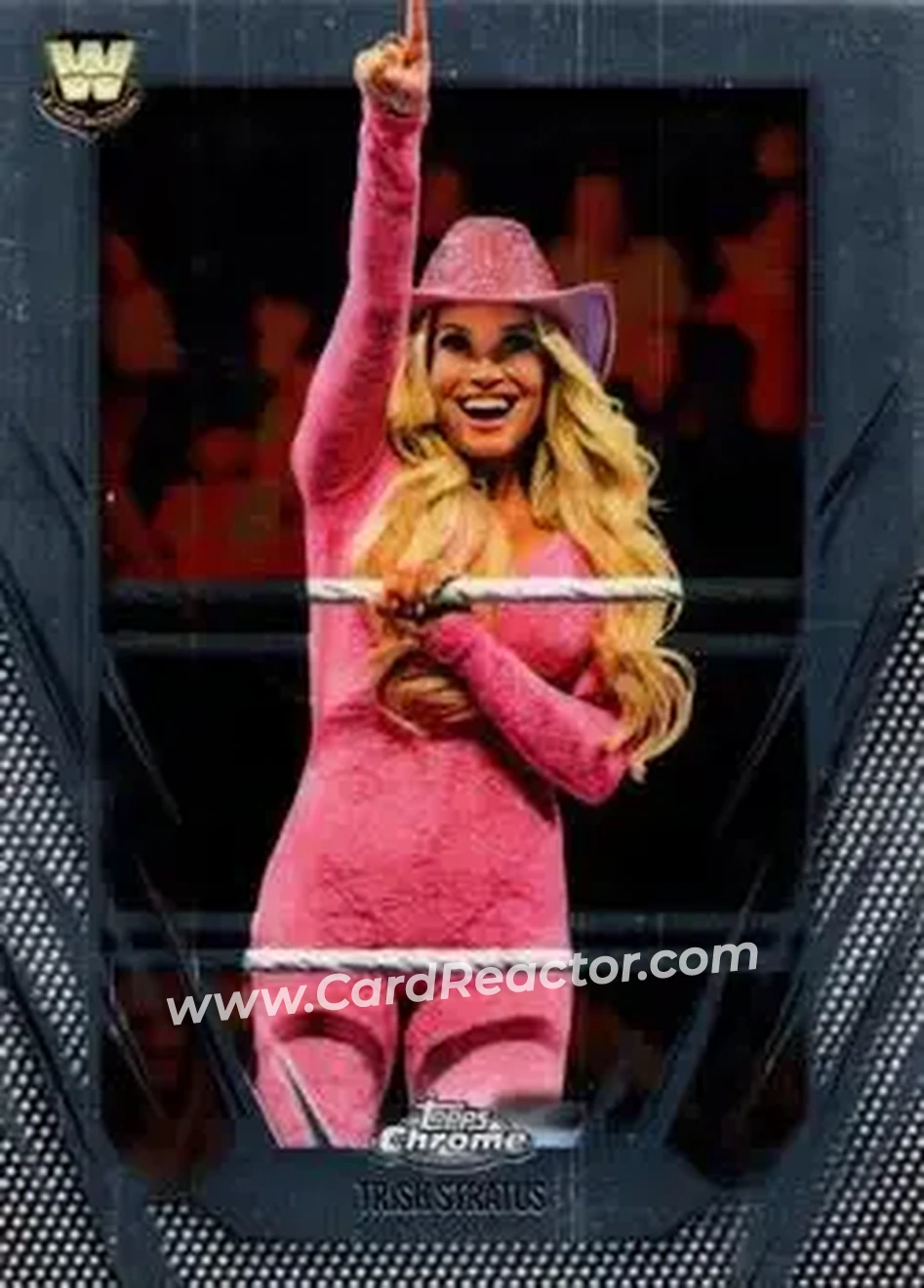 2026 Topps Chrome WWE #115 - Trish Stratus - Front 2026 Topps Chrome WWE #115 - Trish Stratus - Front