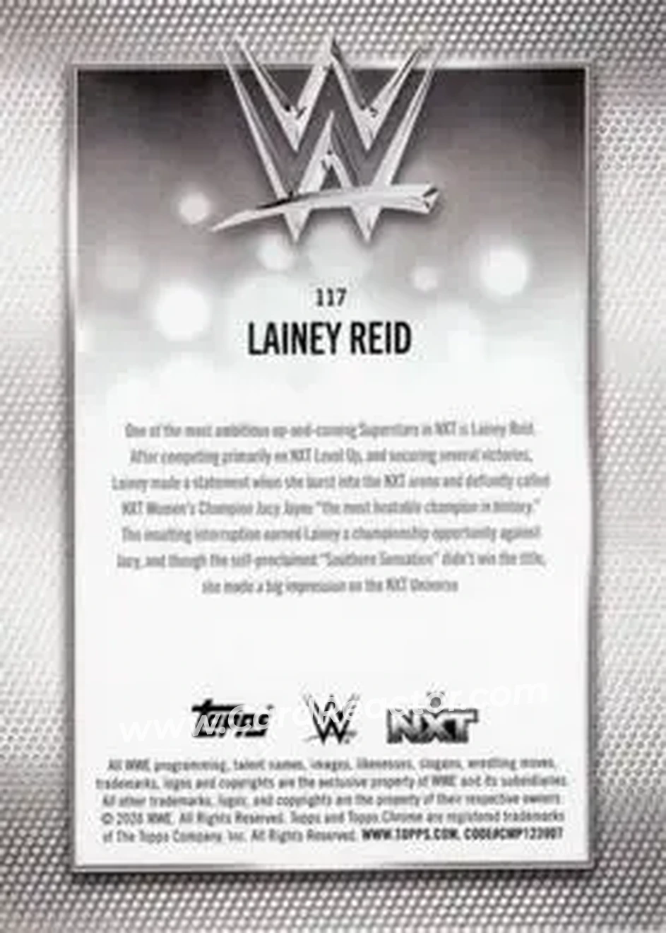 2026 Topps Chrome WWE #117 - Lainey Reid - Back