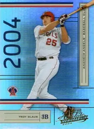 2004 Playoff Absolute Memorabilia #1 - Troy Glaus - Anaheim Angels