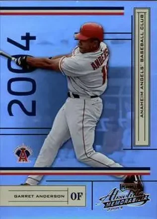 2004 Playoff Absolute Memorabilia #2 - Garret Anderson - Anaheim Angels