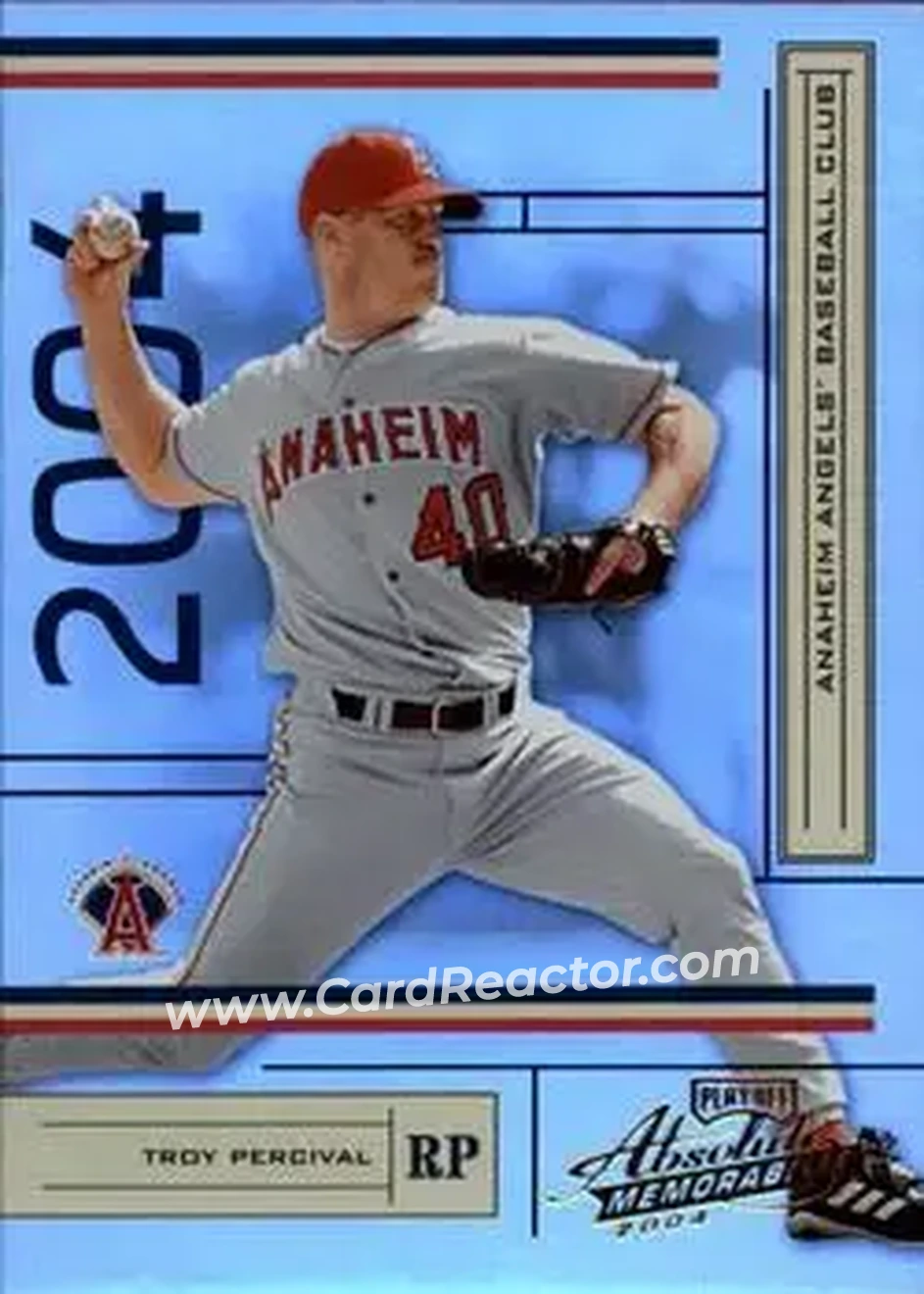 2004 Playoff Absolute Memorabilia #5 - Troy Percival - Anaheim Angels - Front