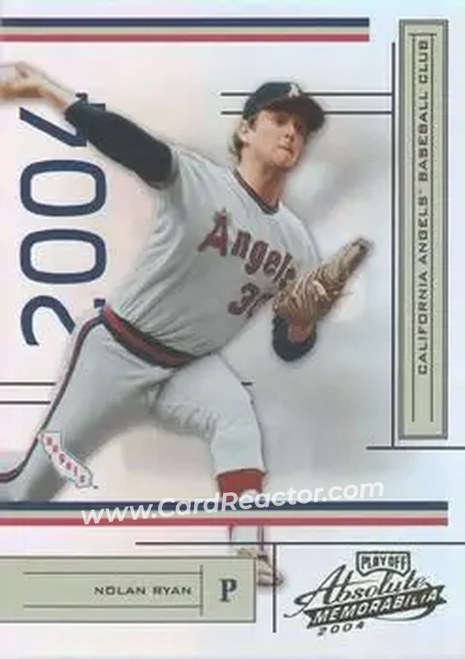 2004 Playoff Absolute Memorabilia #6 - Nolan Ryan - California Angels - Front