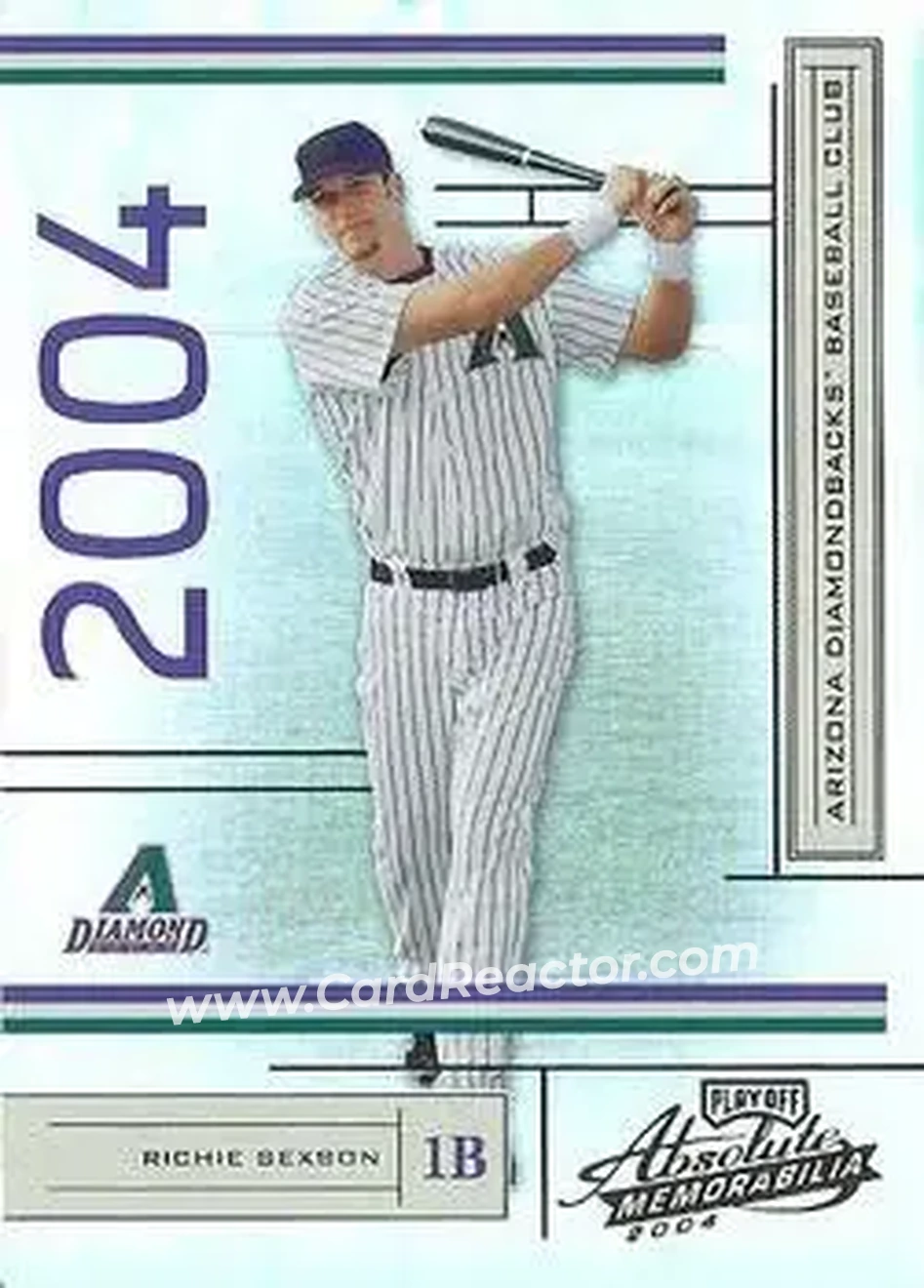 2004 Playoff Absolute Memorabilia #8 - Richie Sexson - Arizona Diamondbacks - Front