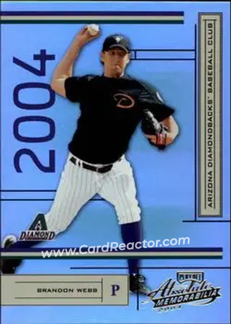 2004 Playoff Absolute Memorabilia #11 - Brandon Webb - Arizona Diamondbacks - Front