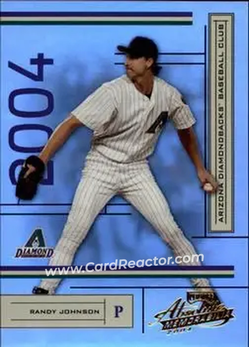 2004 Playoff Absolute Memorabilia #12 - Randy Johnson - Arizona Diamondbacks - Front 2004 Playoff Absolute Memorabilia #12 - Randy Johnson - Arizona Diamondbacks - Front