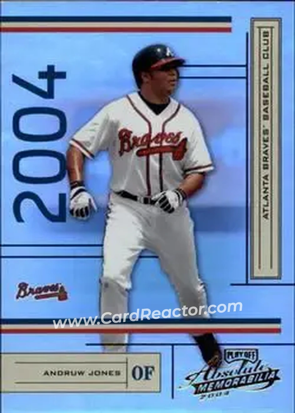 2004 Playoff Absolute Memorabilia #16 - Andruw Jones - Atlanta Braves - Front