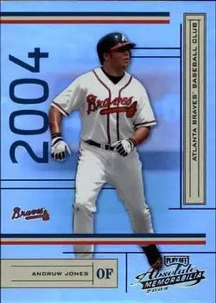 2004 Playoff Absolute Memorabilia #16 - Andruw Jones - Atlanta Braves