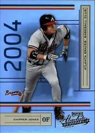2004 Playoff Absolute Memorabilia #17 - Chipper Jones - Atlanta Braves