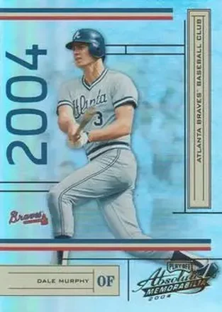 2004 Playoff Absolute Memorabilia #18 - Dale Murphy - Atlanta Braves
