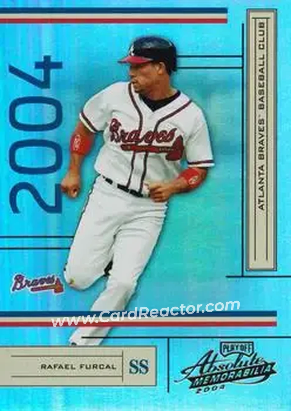2004 Playoff Absolute Memorabilia #19 - Rafael Furcal - Atlanta Braves - Front