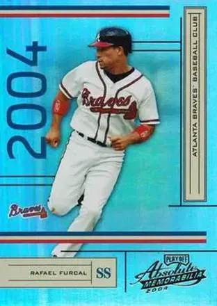 2004 Playoff Absolute Memorabilia #19 - Rafael Furcal - Atlanta Braves