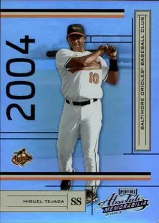 2004 Playoff Absolute Memorabilia #28 - Miguel Tejada - Baltimore Orioles
