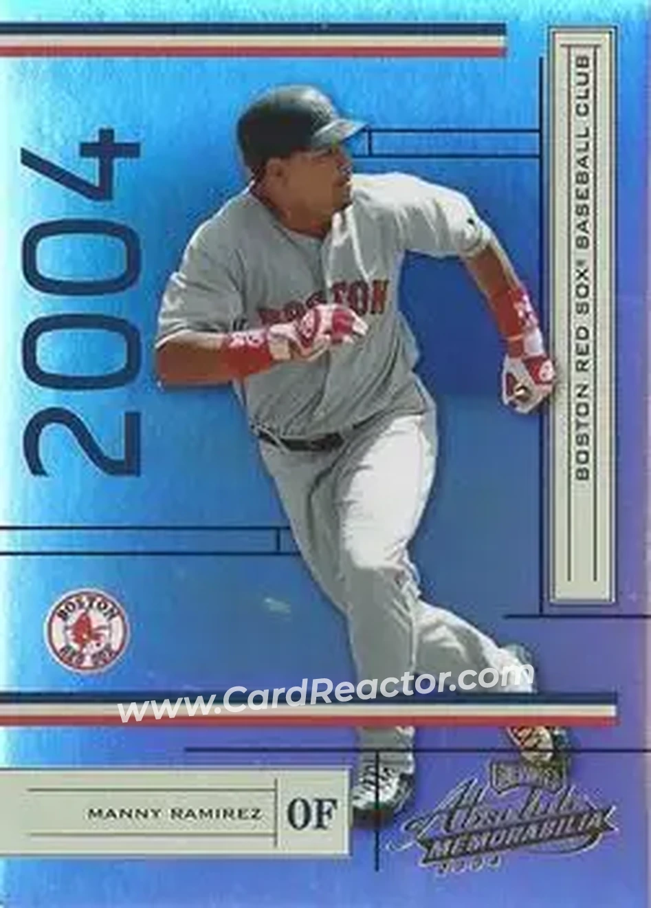 2004 Playoff Absolute Memorabilia #35 - Manny Ramirez - Boston Red Sox - Front 2004 Playoff Absolute Memorabilia #35 - Manny Ramirez - Boston Red Sox - Front
