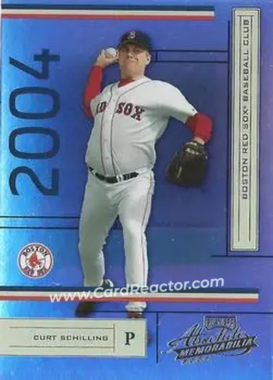 2004 Playoff Absolute Memorabilia #37 - Curt Schilling - Boston Red Sox - Front