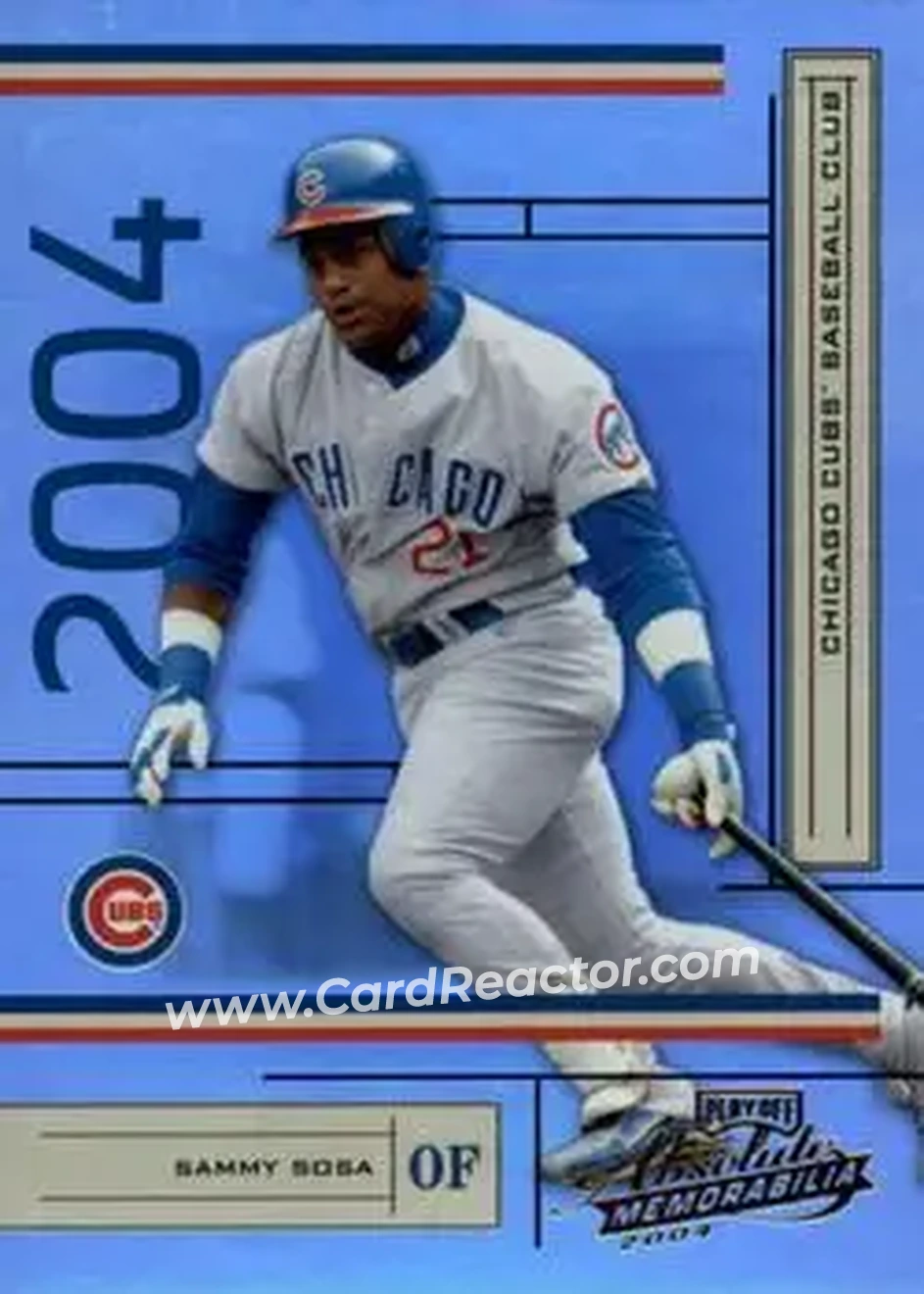 2004 Playoff Absolute Memorabilia #43 - Sammy Sosa - Chicago Cubs - Front