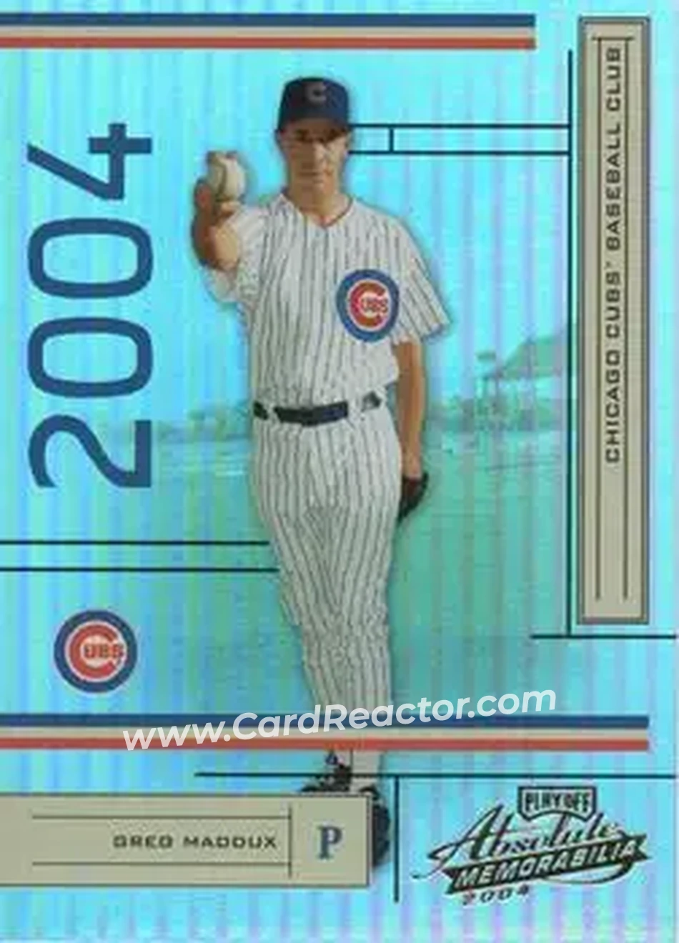 2004 Playoff Absolute Memorabilia #44 - Greg Maddux - Chicago Cubs - Front 2004 Playoff Absolute Memorabilia #44 - Greg Maddux - Chicago Cubs - Front
