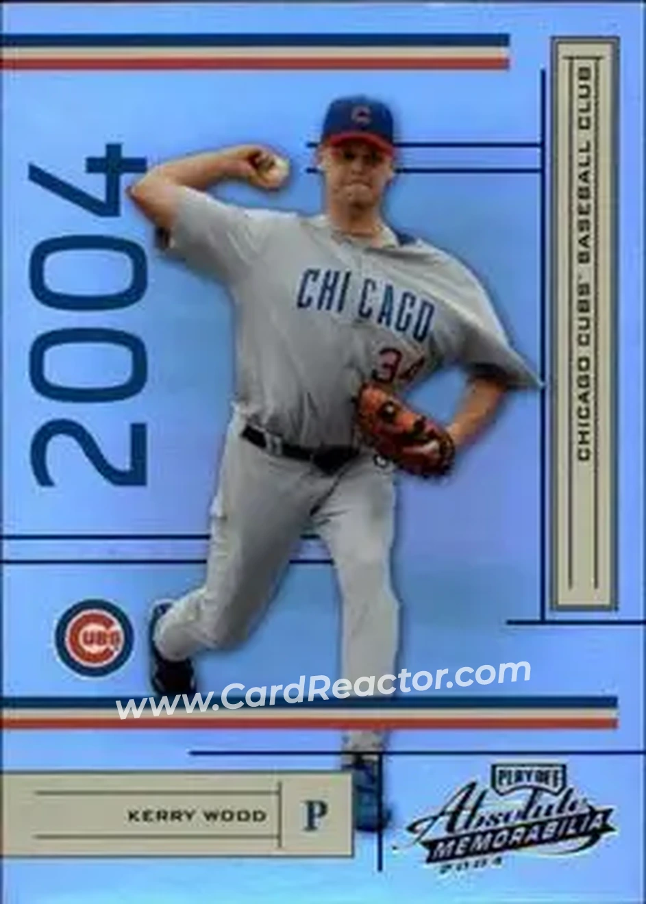 2004 Playoff Absolute Memorabilia #45 - Kerry Wood - Chicago Cubs - Front
