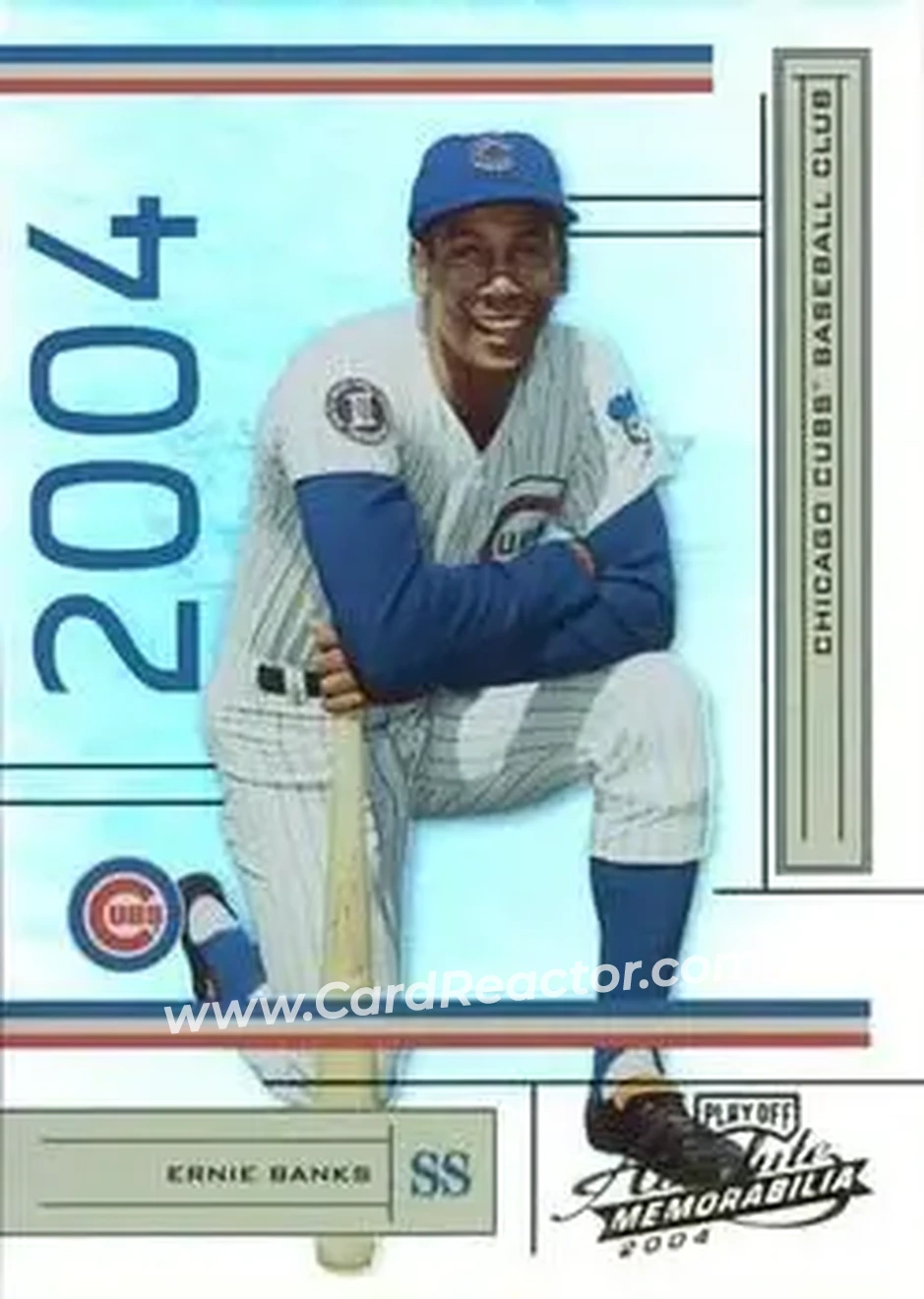 2004 Playoff Absolute Memorabilia #47 - Ernie Banks - Chicago Cubs - Front