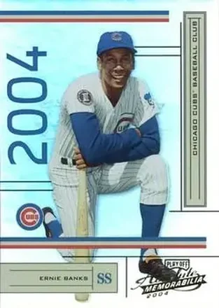 2004 Playoff Absolute Memorabilia #47 - Ernie Banks - Chicago Cubs