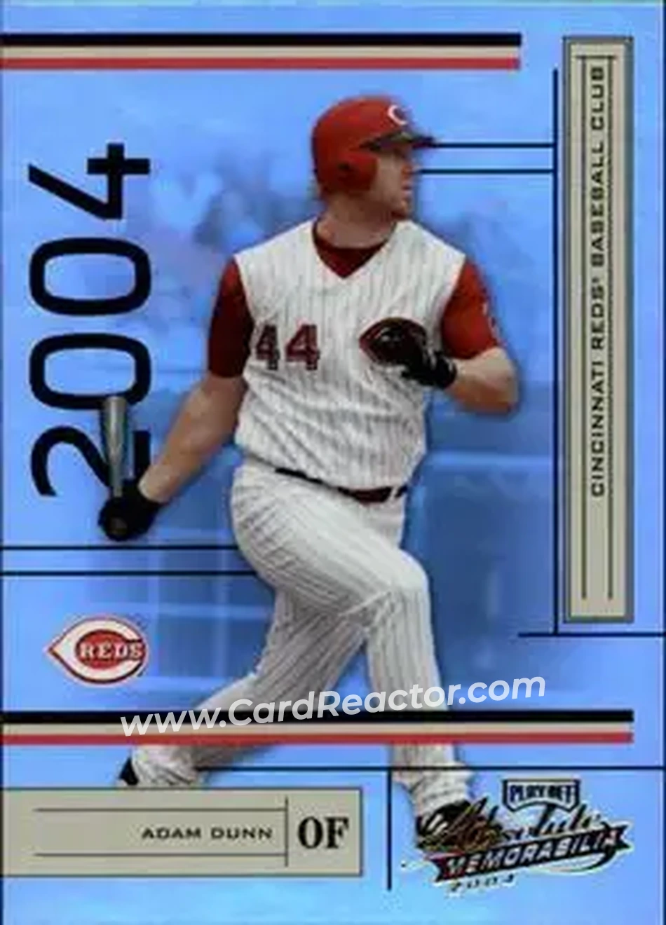 2004 Playoff Absolute Memorabilia #58 - Adam Dunn - Cincinnati Reds - Front