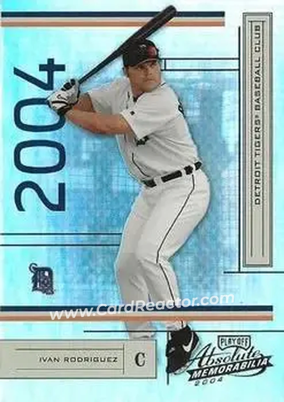 2004 Playoff Absolute Memorabilia #76 - Ivan Rodriguez - Detroit Tigers - Front