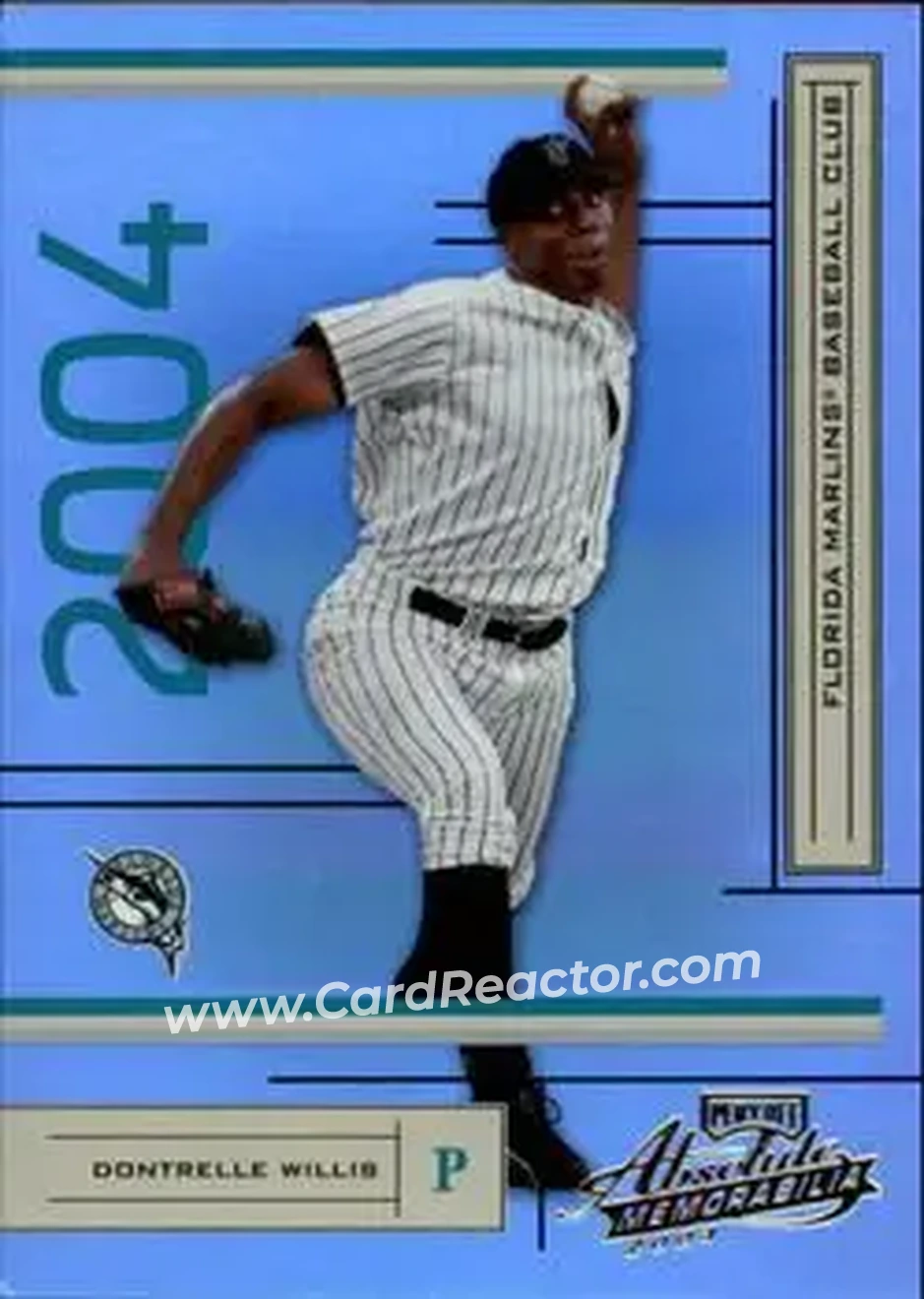 2004 Playoff Absolute Memorabilia #77 - Dontrelle Willis - Florida Marlins - Front 2004 Playoff Absolute Memorabilia #77 - Dontrelle Willis - Florida Marlins - Front