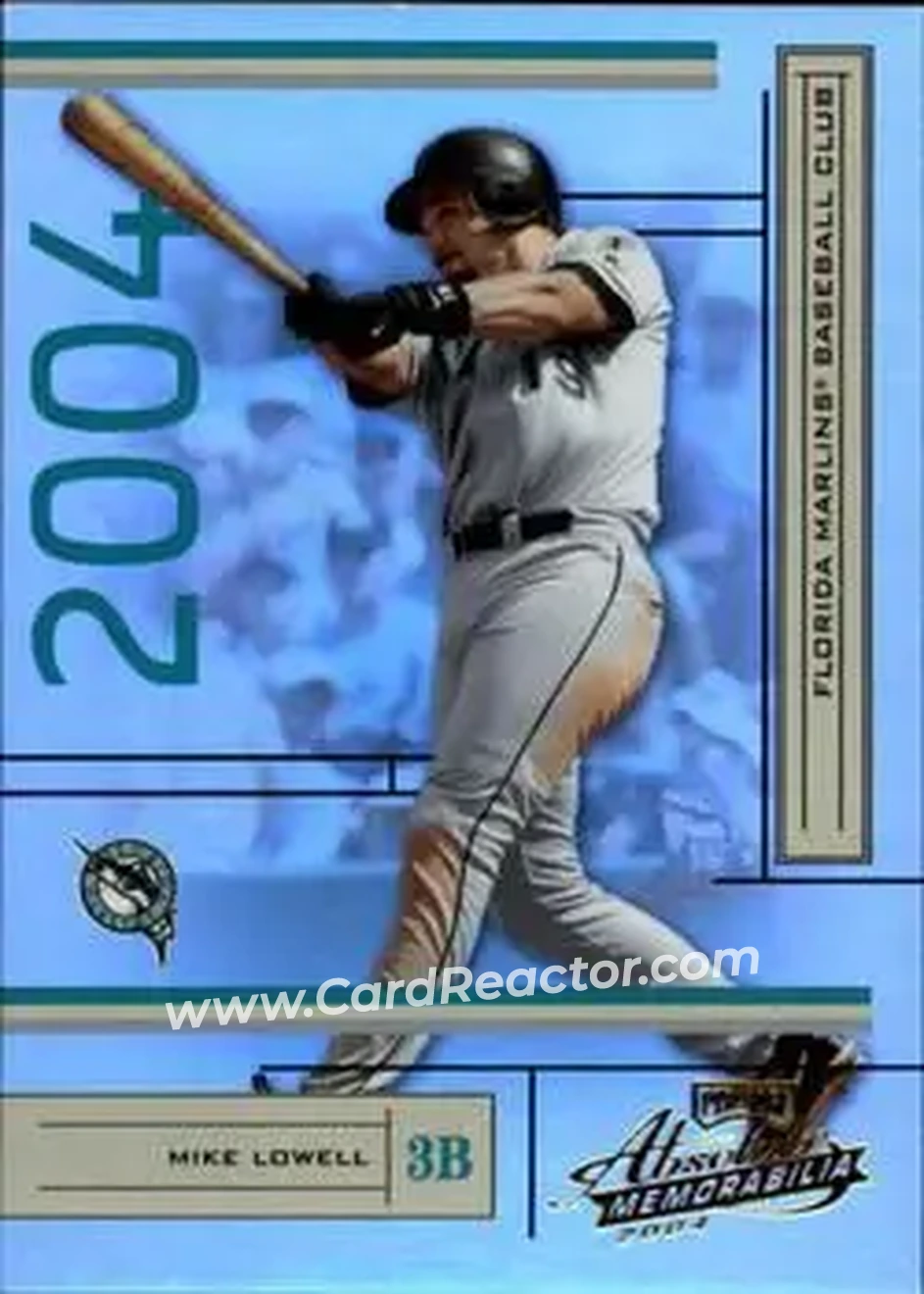 2004 Playoff Absolute Memorabilia #80 - Mike Lowell - Florida Marlins - Front