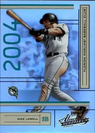 2004 Playoff Absolute Memorabilia #80 - Mike Lowell - Florida Marlins
