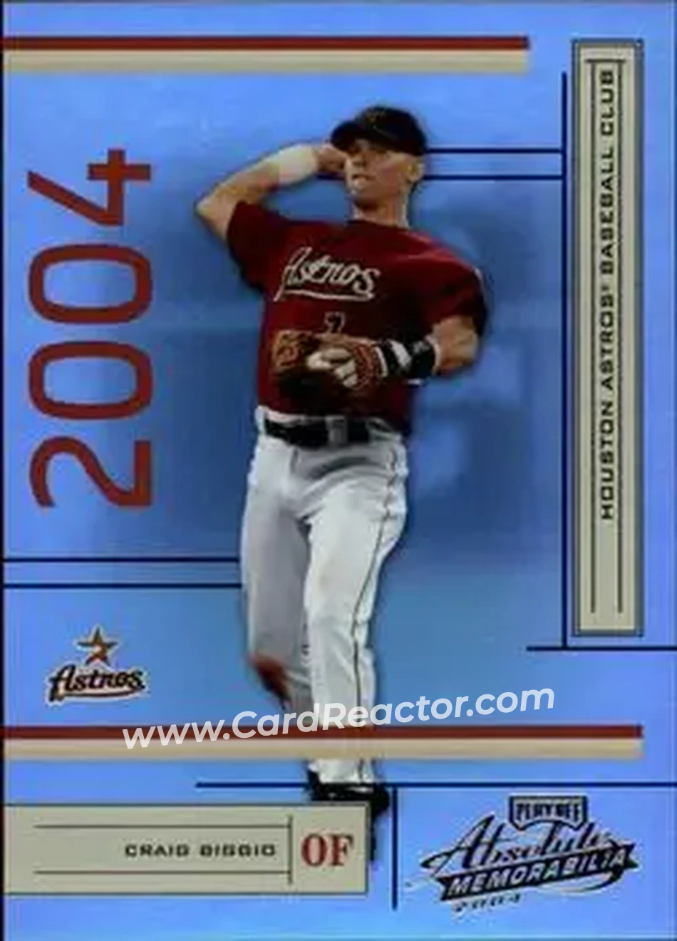 2004 Playoff Absolute Memorabilia #85 - Craig Biggio - Houston Astros - Front