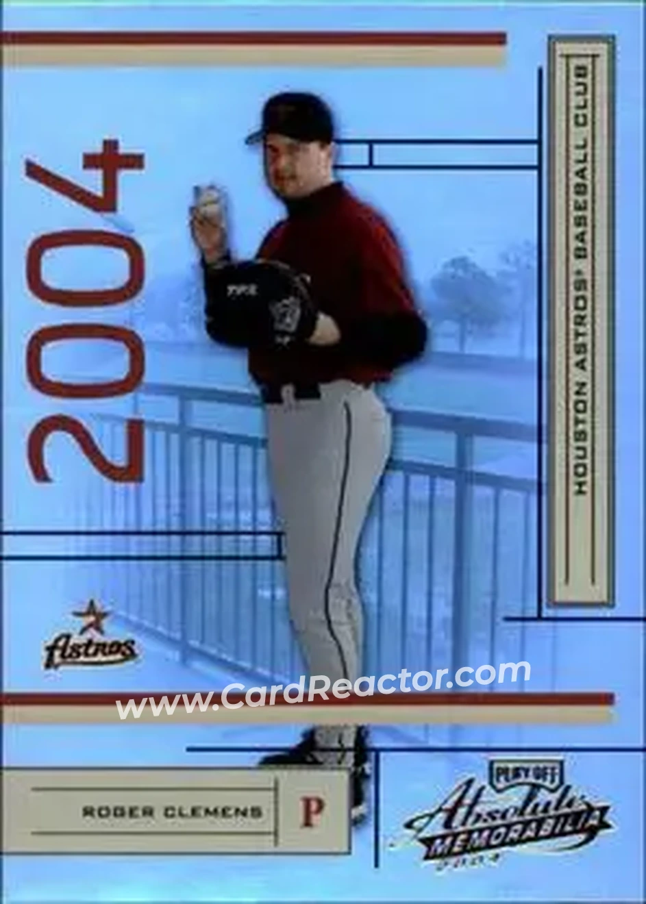 2004 Playoff Absolute Memorabilia #91 - Roger Clemens - Houston Astros - Front