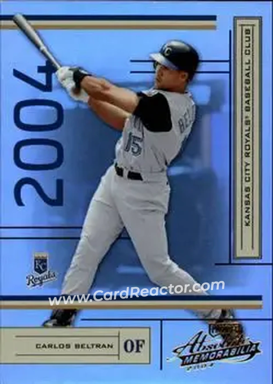 2004 Playoff Absolute Memorabilia #93 - Carlos Beltran - Kansas City Royals - Front