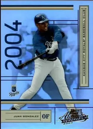 2004 Playoff Absolute Memorabilia #95 - Juan Gonzalez - Kansas City Royals