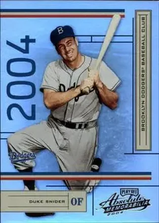 2004 Playoff Absolute Memorabilia #100 - Edwin "Duke" Snider - Brooklyn Dodgers