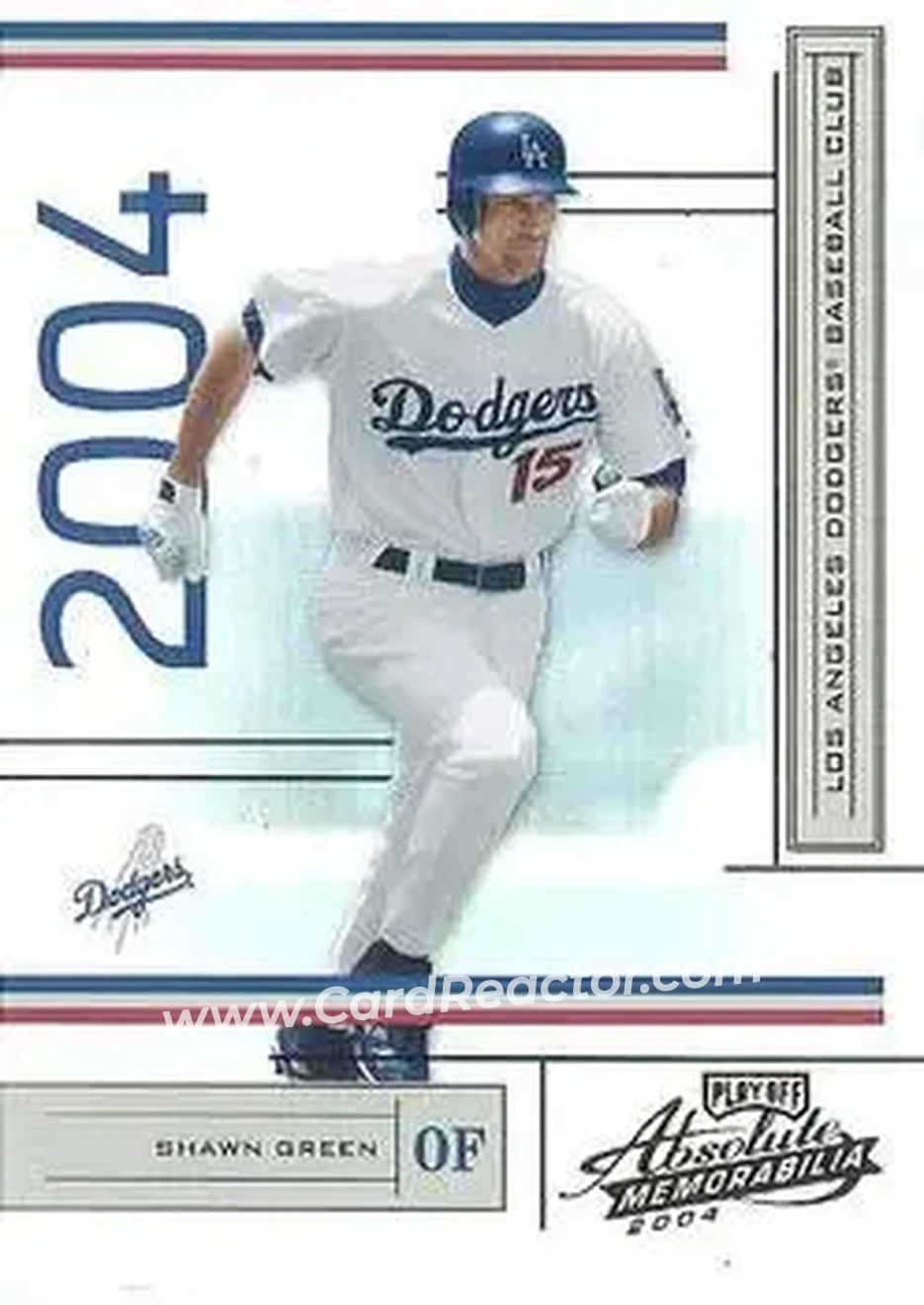2004 Playoff Absolute Memorabilia #101 - Shawn Green - Los Angeles Dodgers - Front