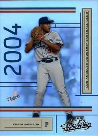 2004 Playoff Absolute Memorabilia #104 - Edwin Jackson - Los Angeles Dodgers