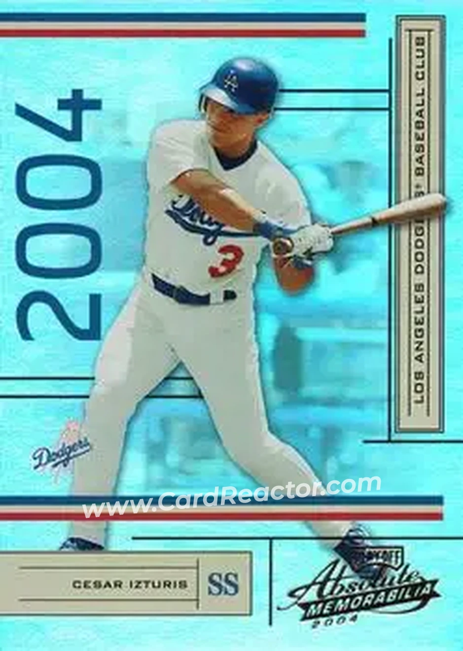 2004 Playoff Absolute Memorabilia #109 - Cesar Izturis - Los Angeles Dodgers - Front