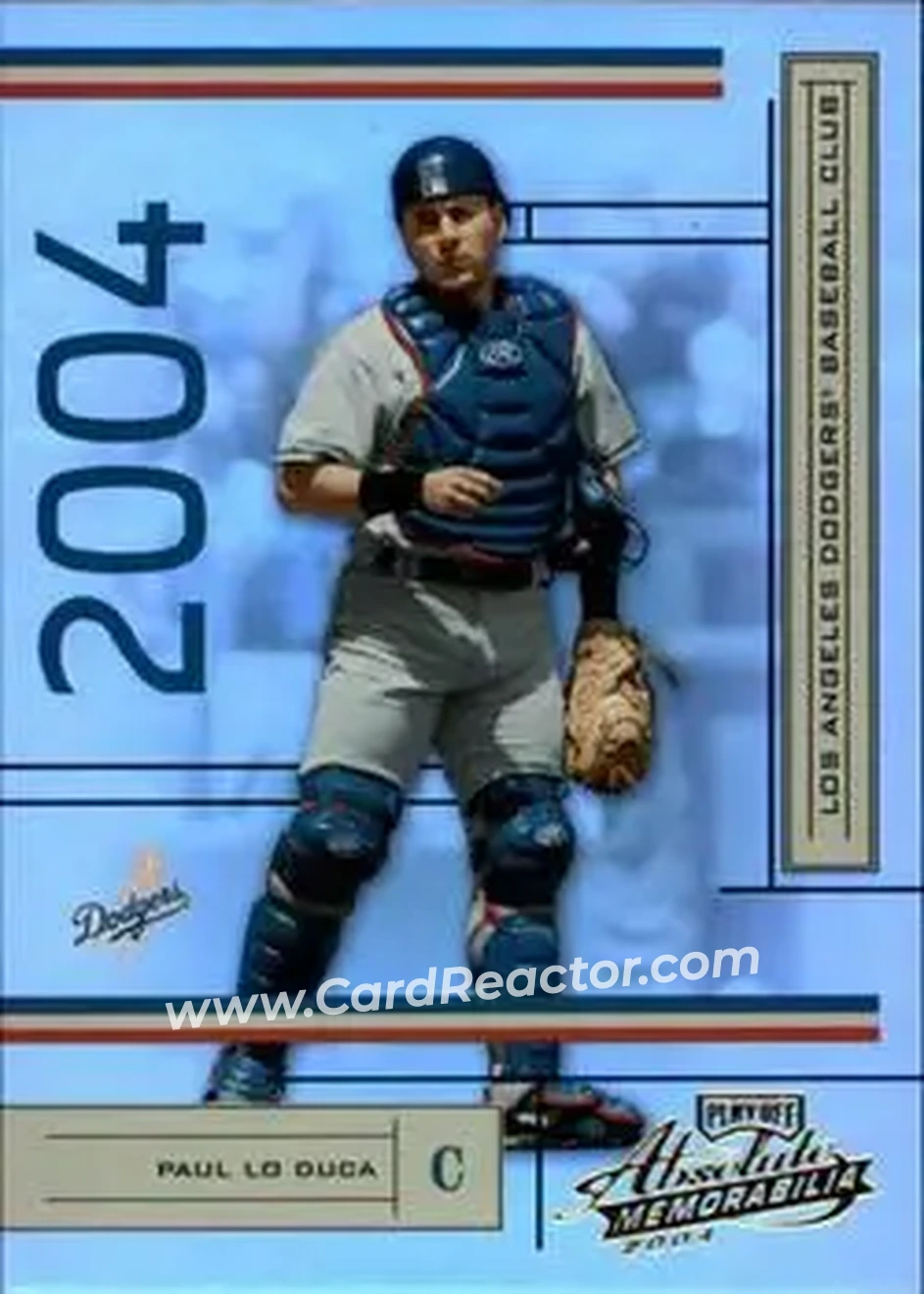 2004 Playoff Absolute Memorabilia #111 - Paul Lo Duca - Los Angeles Dodgers - Front
