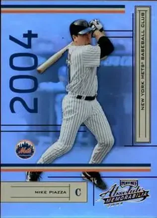 2004 Playoff Absolute Memorabilia #128 - Mike Piazza - New York Mets