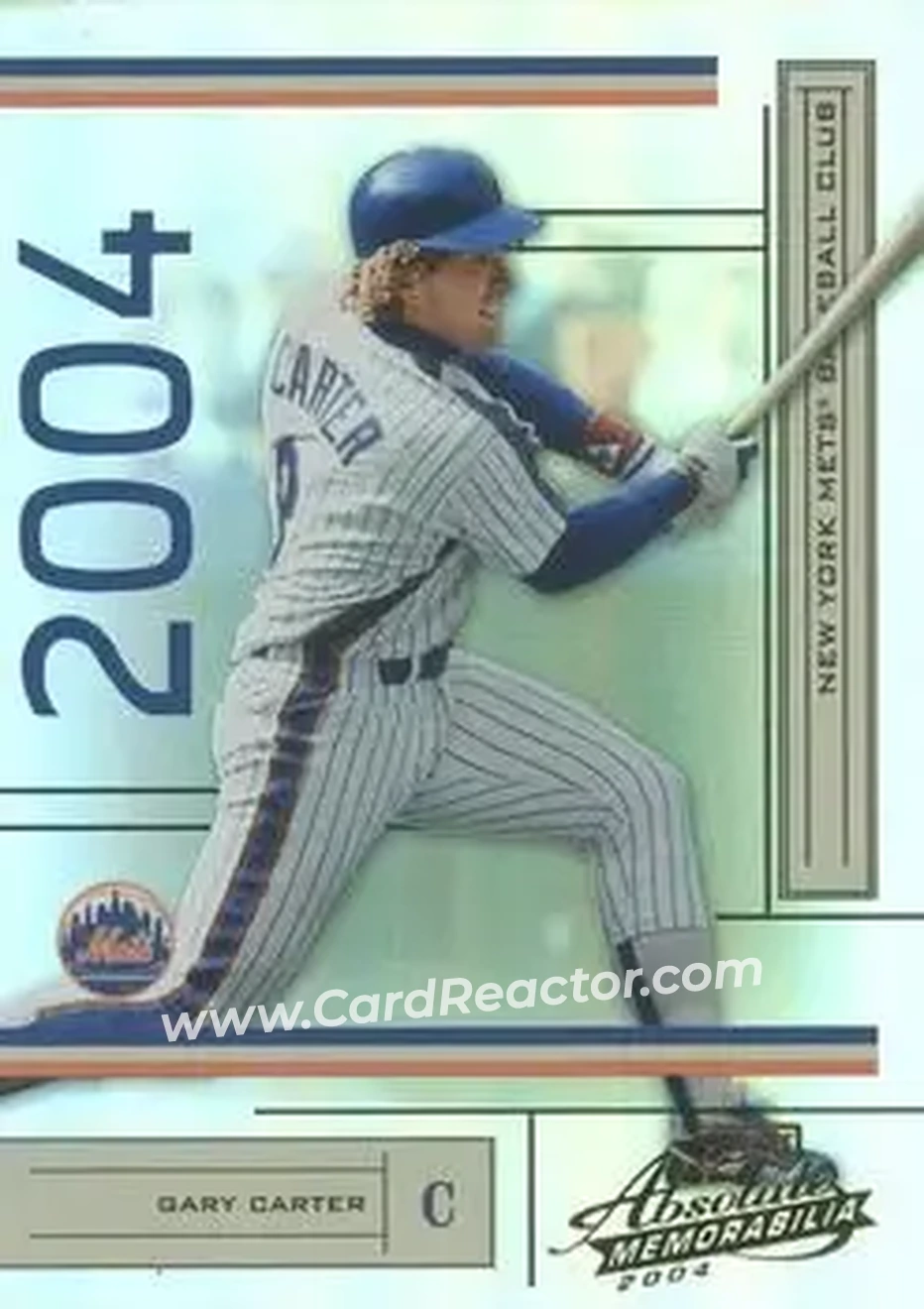 2004 Playoff Absolute Memorabilia #131 - Gary Carter - New York Mets - Front