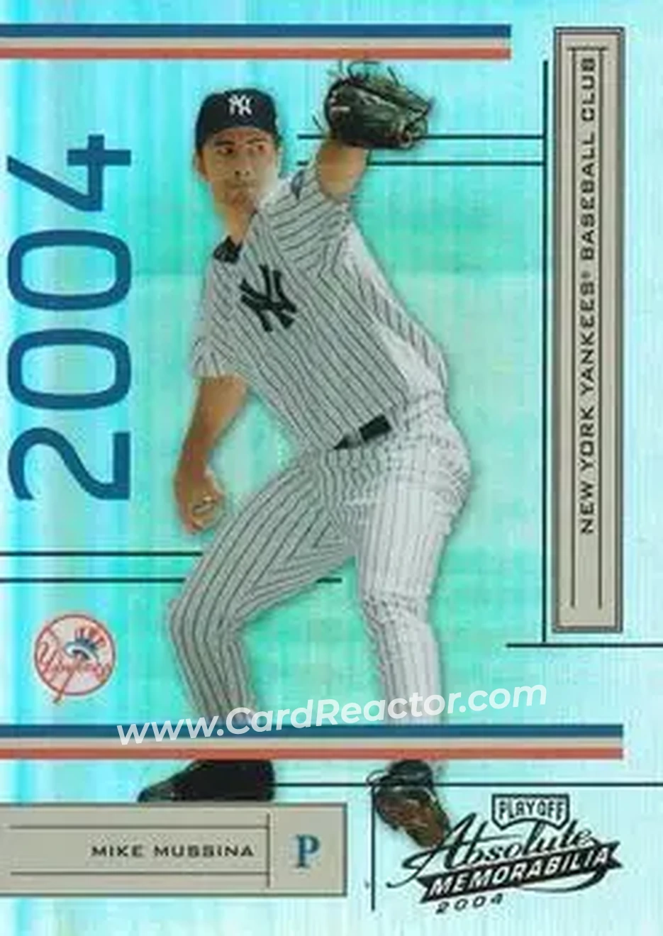 2004 Playoff Absolute Memorabilia #142 - Mike Mussina - New York Yankees - Front