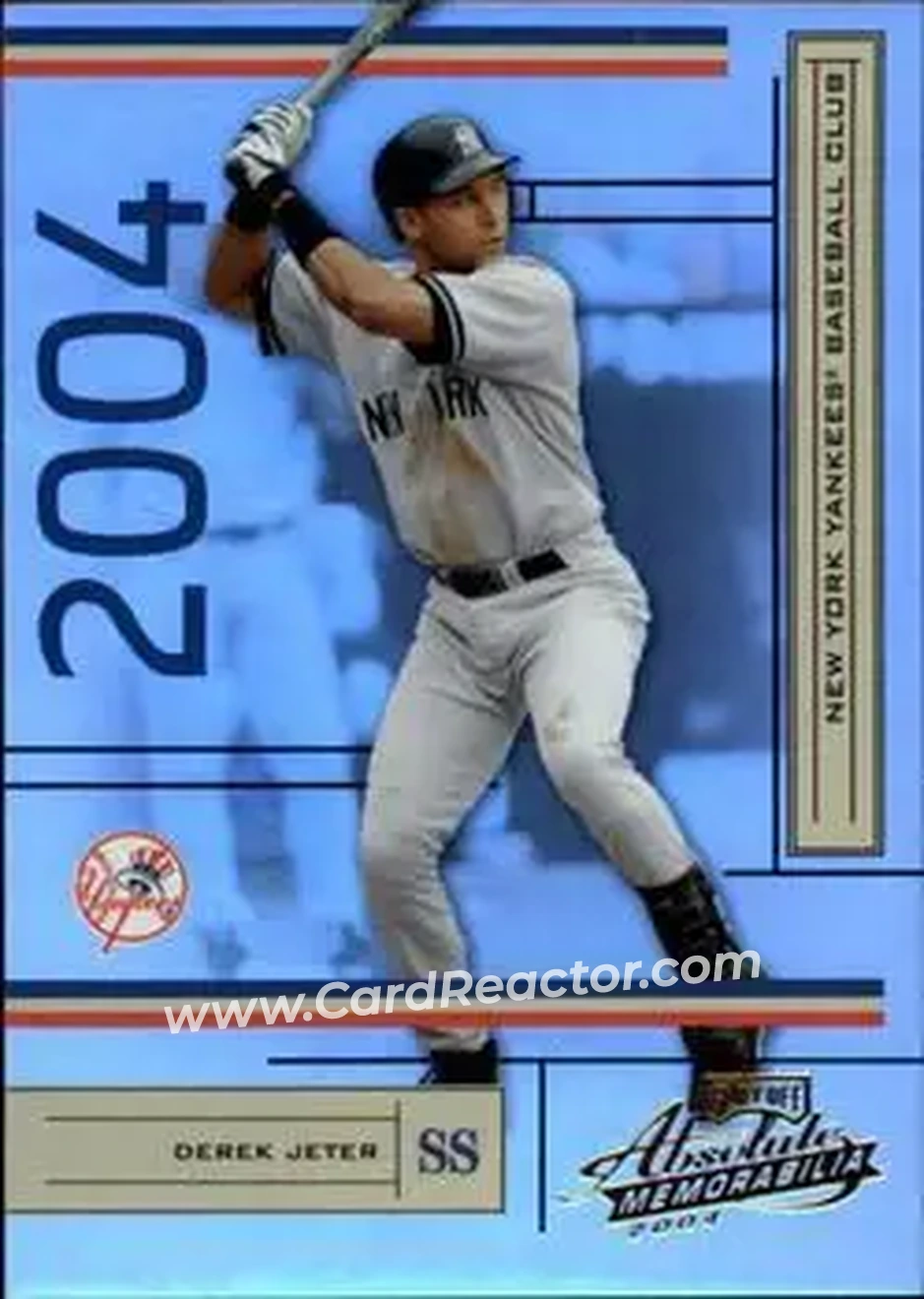 2004 Playoff Absolute Memorabilia #145 - Derek Jeter - New York Yankees - Front