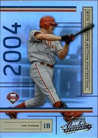 2004 Playoff Absolute Memorabilia #157 - Jim Thome - Philadelphia Phillies