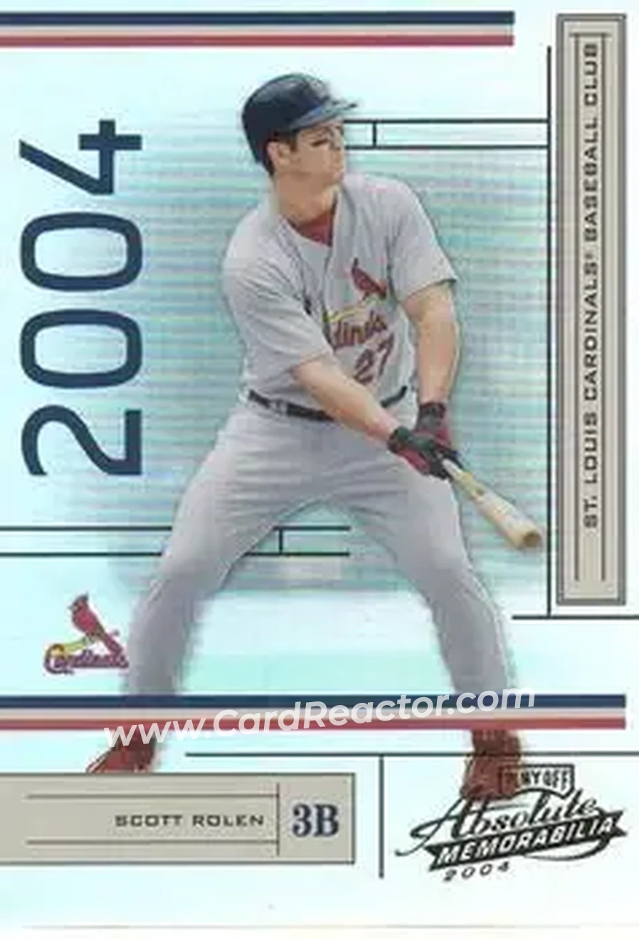 2004 Playoff Absolute Memorabilia #178 - Scott Rolen - St. Louis Cardinals - Front