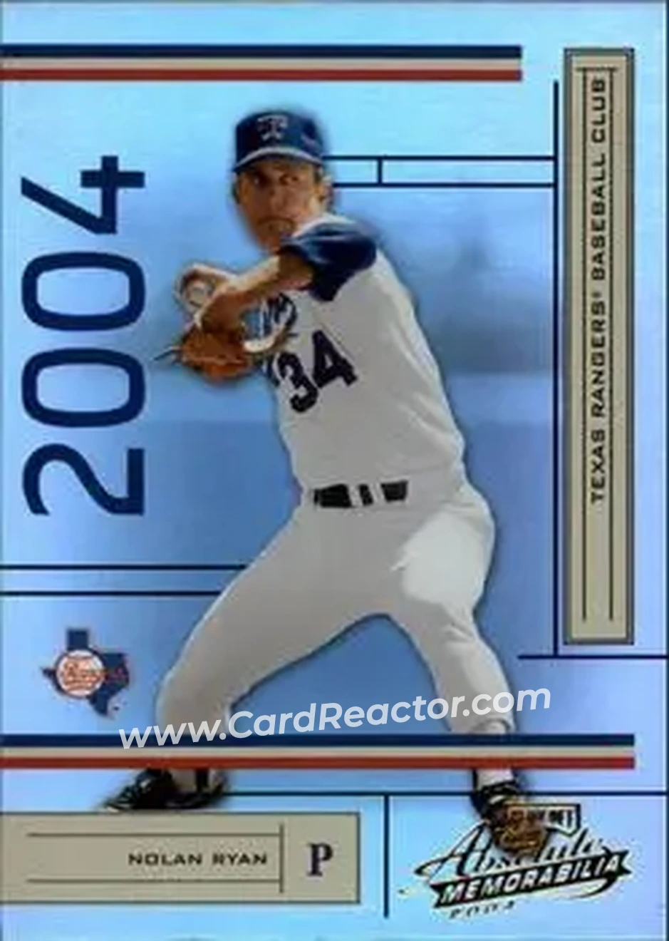 2004 Playoff Absolute Memorabilia #190 - Nolan Ryan - Texas Rangers - Front