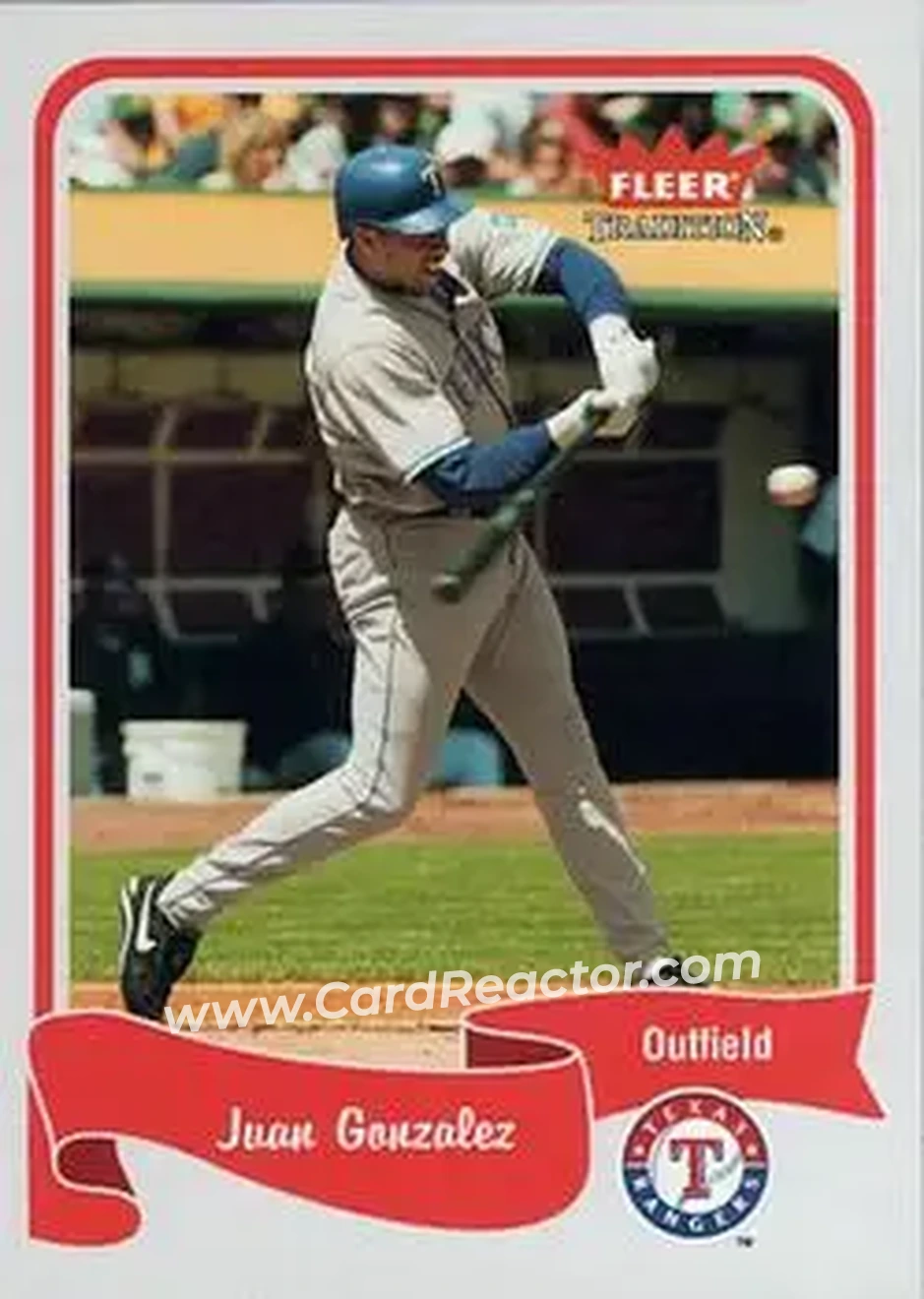 2004 Fleer Tradition #325 - Juan Gonzalez - Texas Rangers - Front