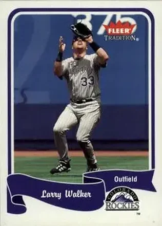 2004 Fleer Tradition #407 - Larry Walker - Colorado Rockies