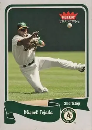 2004 Fleer Tradition #438 - Miguel Tejada - Oakland Athletics