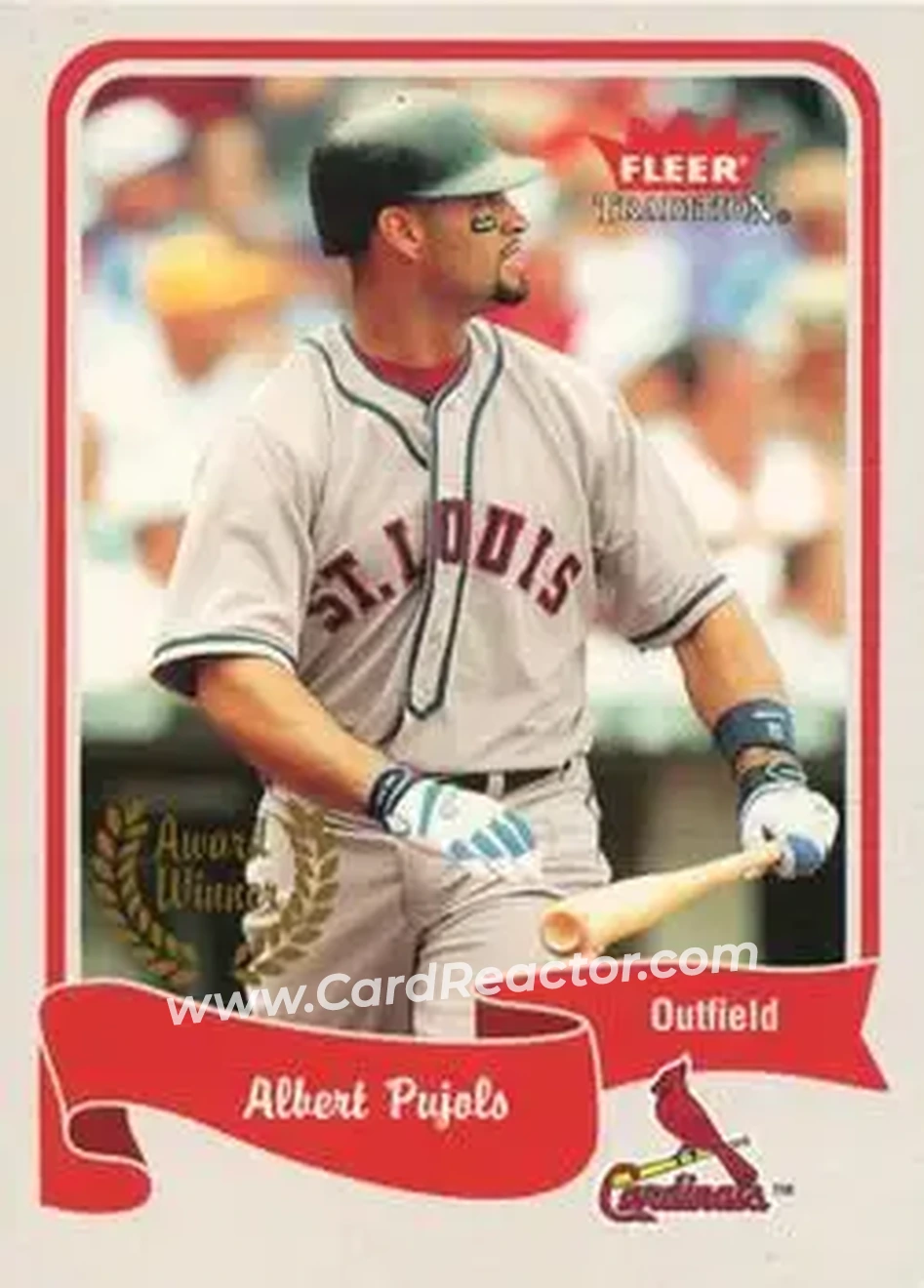 2004 Fleer Tradition #466 - Albert Pujols - St. Louis Cardinals - Front