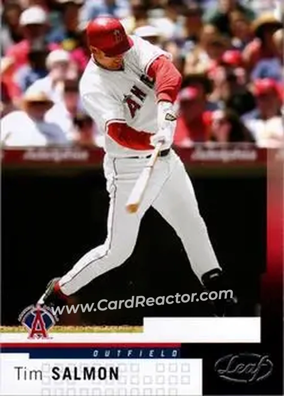 2004 Leaf #5 - Tim Salmon - Anaheim Angels - Front